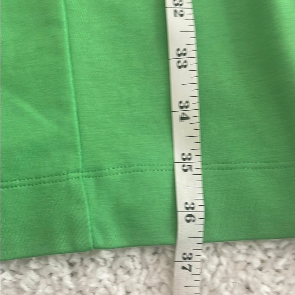 New York & Company Lime Green V-Neck Cotton Sleeveless Dress -size L - Picture 9 of 9